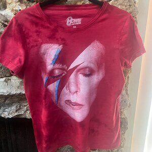 David Bowie Aladdin Sane, Red Tie-Dye T-Shirt